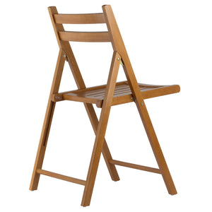 Winsome Wood Robin 4-Pc Folding Chair Set in Teak