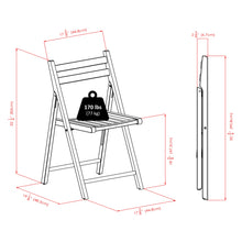 Load image into Gallery viewer, Winsome Wood Robin 4-Pc Folding Chair Set in Teak