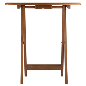 Winsome Wood Dylan 5-Pc Snack Table Set in Teak 