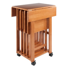 Load image into Gallery viewer, Winsome Wood Sophia 5-Pc Snack Table Set, Drop Leaf Top in Teak