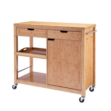 Load image into Gallery viewer, PRO EcoStorage Bamboo Kitchen Island with Cabinet