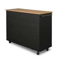 Load image into Gallery viewer, Homestyles Storage Plus Black Kitchen Cart