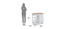 Load image into Gallery viewer, Homestyles Storage Plus Off-White Kitchen Cart