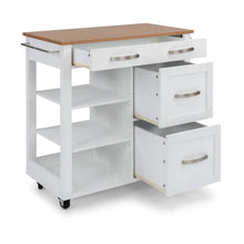 Load image into Gallery viewer, Homestyles Storage Plus Off-White Kitchen Cart