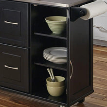 Load image into Gallery viewer, Homestyles Dolly Madison Black Kitchen Cart