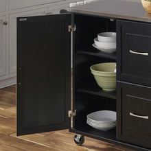 Load image into Gallery viewer, Homestyles Dolly Madison Black Kitchen Cart