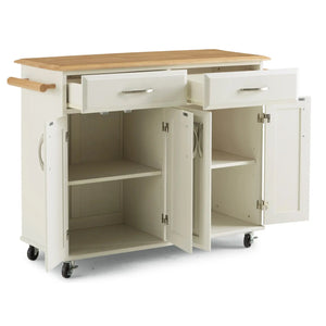 Homestyles Dolly Madison Off-White Kitchen Cart