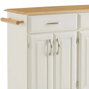 Homestyles Dolly Madison Off-White Kitchen Cart