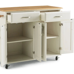 Homestyles Dolly Madison Off-White Kitchen Cart