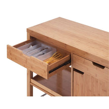 Load image into Gallery viewer, PRO EcoStorage Bamboo Kitchen Island with Cabinet