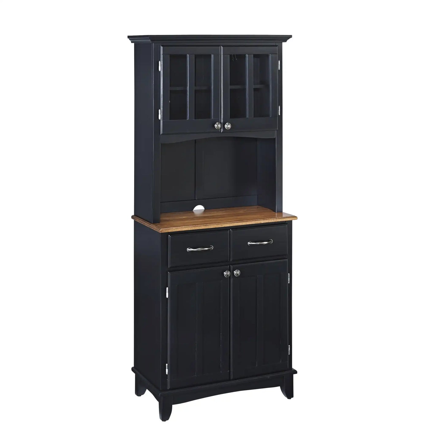 Homestyles Buffet Of Buffets Black Buffet with Hutch