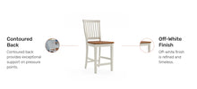 Load image into Gallery viewer, Homestyles Americana Off-White Counter Stool