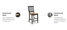 Load image into Gallery viewer, Homestyles Americana Black Counter Stool