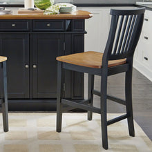 Load image into Gallery viewer, Homestyles Americana Black Counter Stool