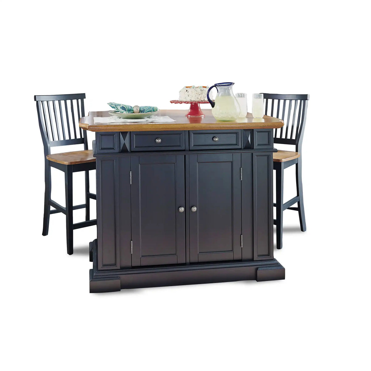 Homestyles Americana Black Kitchen Island Set 5003 948 Love Kitchen   5003 948    1 E47a13b3 6991 42b9 A4de 1af9a1f4b85c 1200x1200.webp