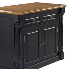 Load image into Gallery viewer, Homestyles Monarch Black Kitchen Island
