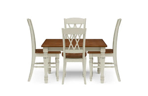Homestyles Monarch Off-White 5 Piece Dining Set