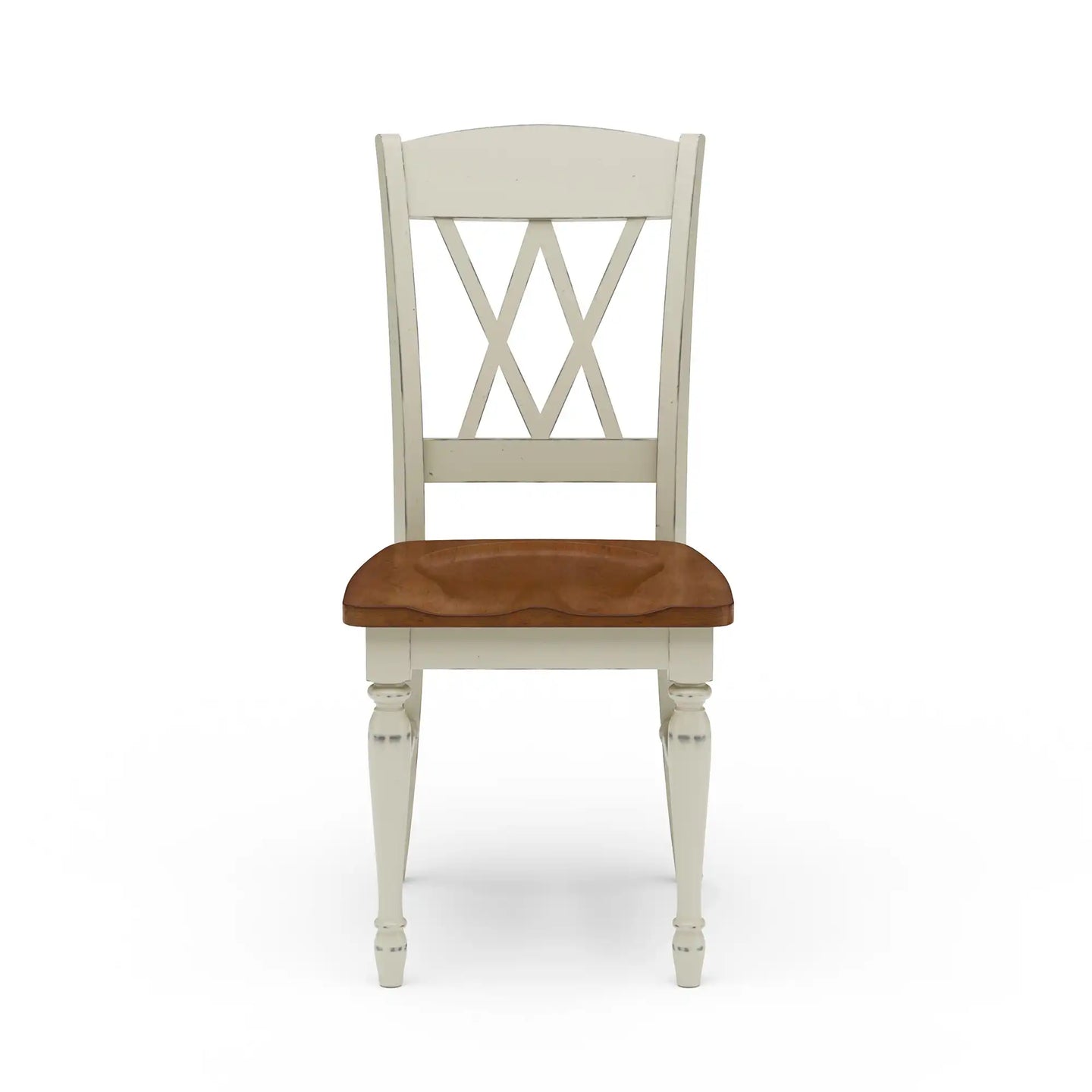 Homestyles Monarch Off-White Dining Chair Pair