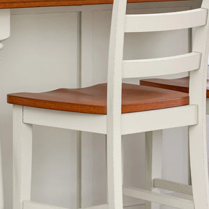 Homestyles Monarch Off-White Counter Stool