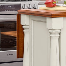 Load image into Gallery viewer, Homestyles Monarch Off-White Kitchen Island