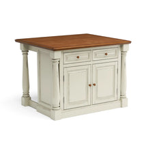 Load image into Gallery viewer, Homestyles Monarch Off-White Kitchen Island