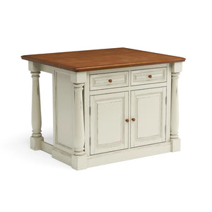 Homestyles Monarch Off-White Kitchen Island