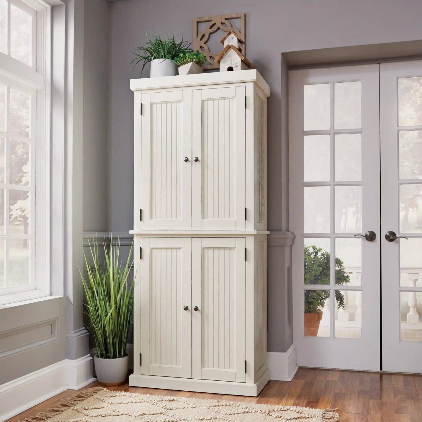 Homestyles Nantucket Off-White Pantry