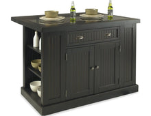 Load image into Gallery viewer, Homestyles Nantucket Black 3 Piece Kitchen Island Set