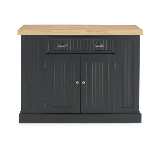 Homestyles Nantucket Black Kitchen Island