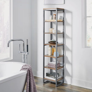 Homestyles Barnside Gray Seven Tier Shelf