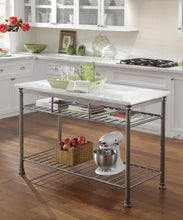 Load image into Gallery viewer, The Orleans Kitchen Island with White Quartz Top