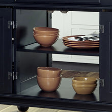 Load image into Gallery viewer, Homestyles Americana Black Kitchen Island