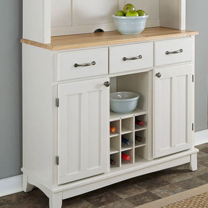 Homestyles Buffet Of Buffets Off-White Buffet with Hutch