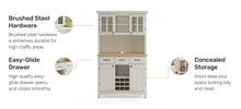 Load image into Gallery viewer, Homestyles Buffet Of Buffets Off-White Buffet with Hutch
