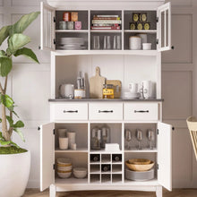 Load image into Gallery viewer, Homestyles Buffet Of Buffets Off-White Buffet with Hutch