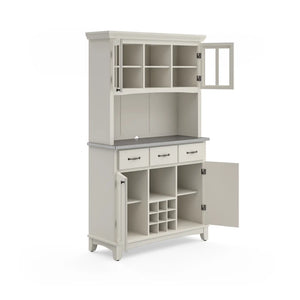 Homestyles Buffet Of Buffets Off-White Buffet with Hutch