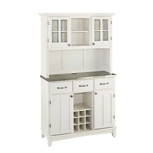 Homestyles Buffet Of Buffets Off-White Buffet with Hutch