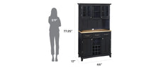 Load image into Gallery viewer, Homestyles Buffet Of Buffets Black Buffet with Hutch