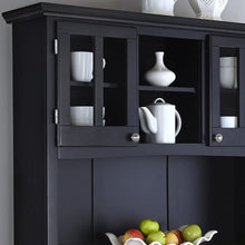 Load image into Gallery viewer, Homestyles Buffet Of Buffets Black Buffet with Hutch