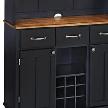 Load image into Gallery viewer, Homestyles Buffet Of Buffets Black Buffet with Hutch