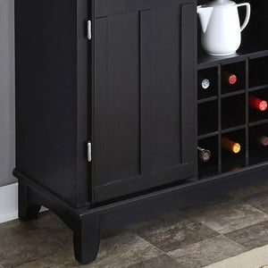 Homestyles Buffet Of Buffets Black Buffet with Hutch