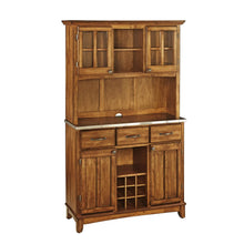Load image into Gallery viewer, Homestyles Buffet of Buffets Brown Buffet with Hutch
