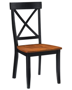 Homestyles Bishop Black Dining Chair Pair