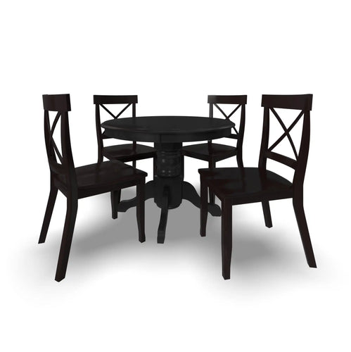 Homestyles Blair Black 5 Piece Dining Set