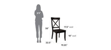 Load image into Gallery viewer, Homestyles Blair Black Dining Chair Pair