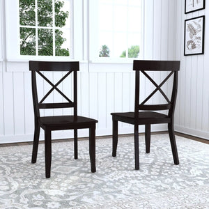 Homestyles Blair Black Dining Chair Pair