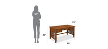 Load image into Gallery viewer, Homestyles Arts &amp; Crafts Brown Executive Desk
