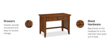 Load image into Gallery viewer, Homestyles Arts &amp; Crafts Brown Desk