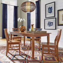 Load image into Gallery viewer, Homestyles Arts &amp; Crafts Brown 5 Piece Dining Set