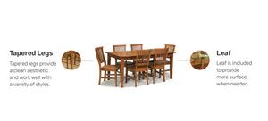 Homestyles Arts & Crafts Brown 7 Piece Dining Set